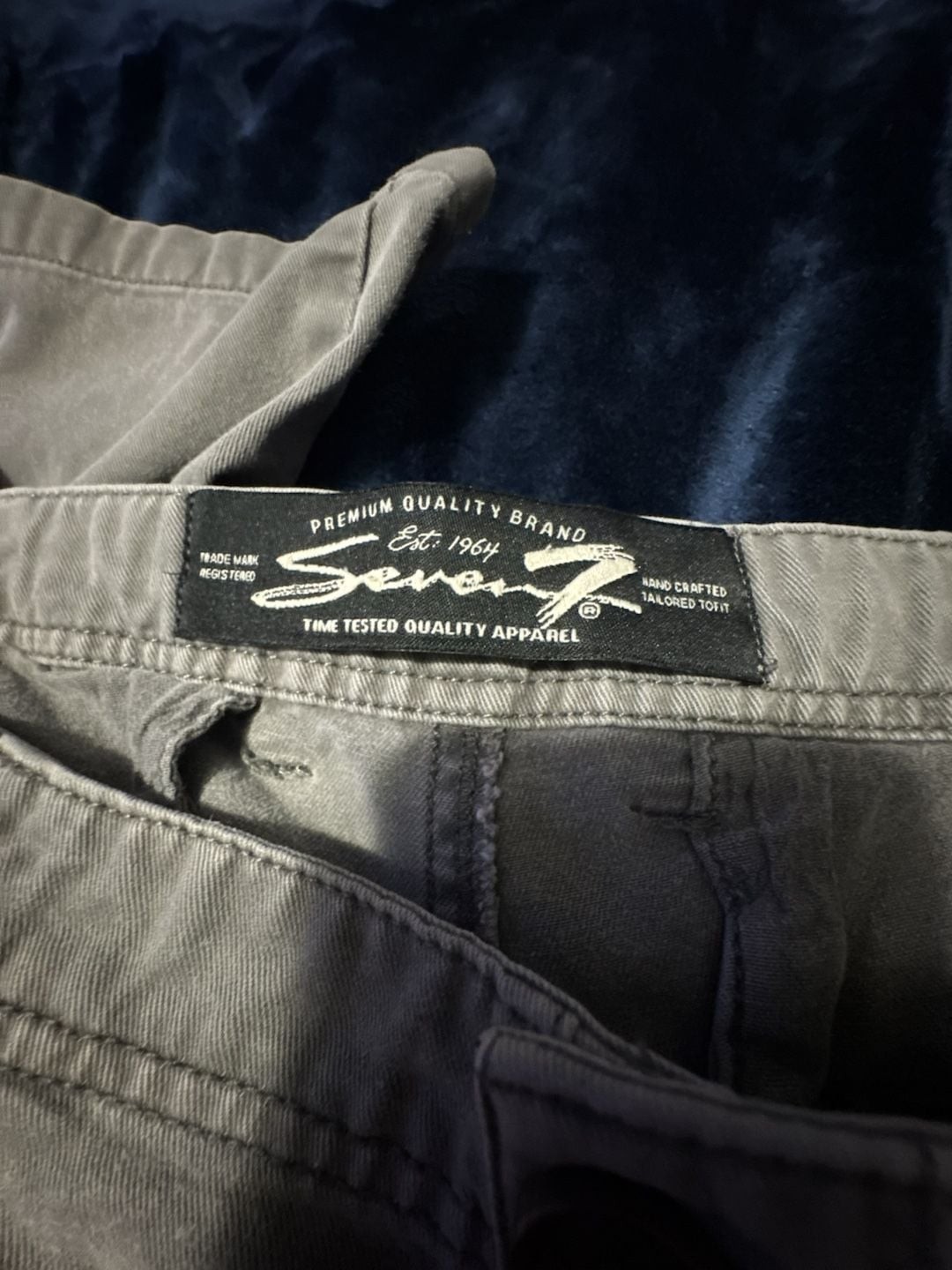 Seven7 Women’s Gray Cotton Corduroy Skinny Pants