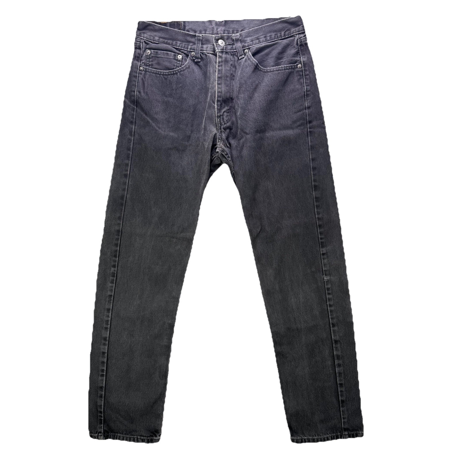 Levi’s Jeans Mens 33×34 Black 505 Regular Fit 100% Cotton Denim