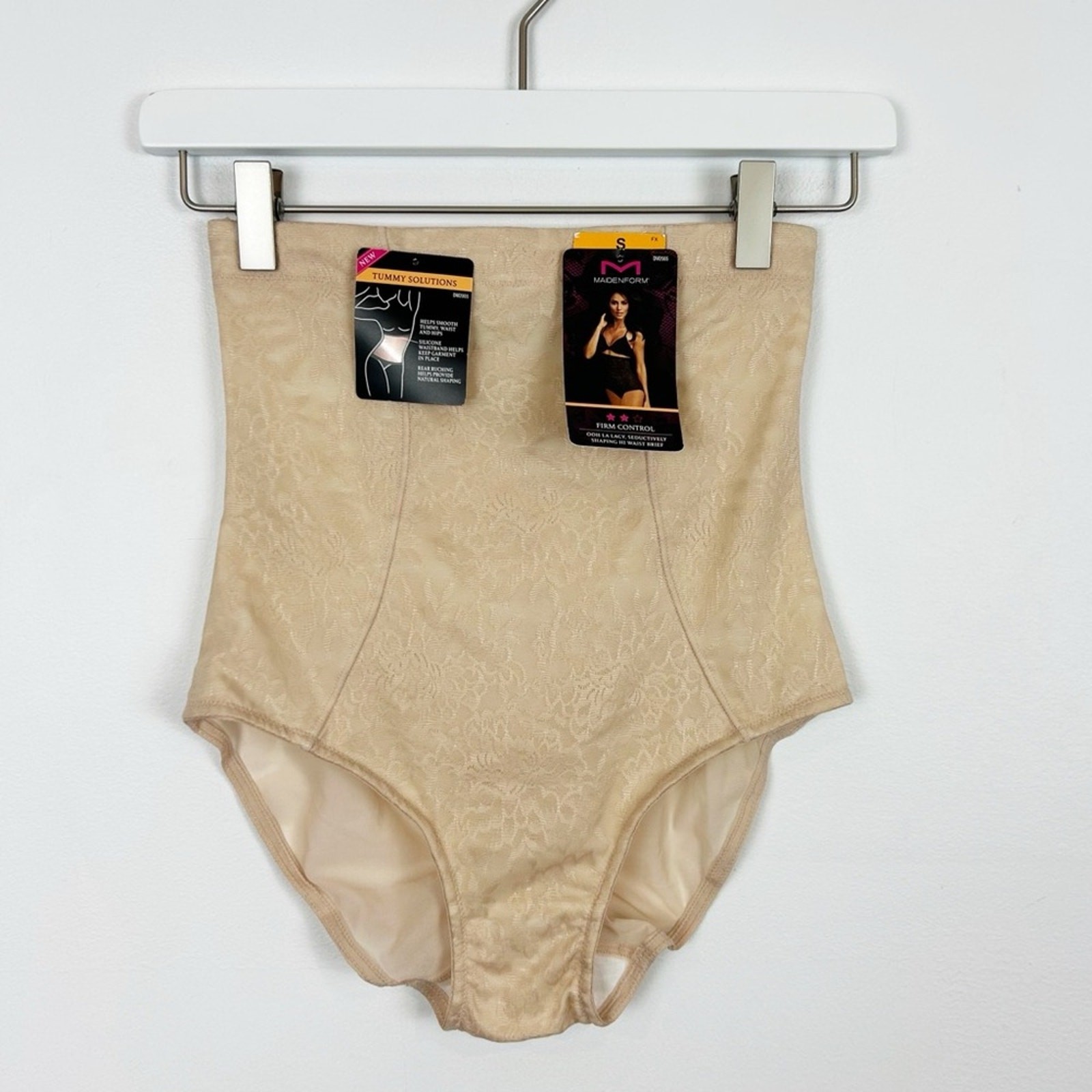 Maidenform DM2005 Sexy Shaping Hi Waist Brief DM2005 Beige Size Small