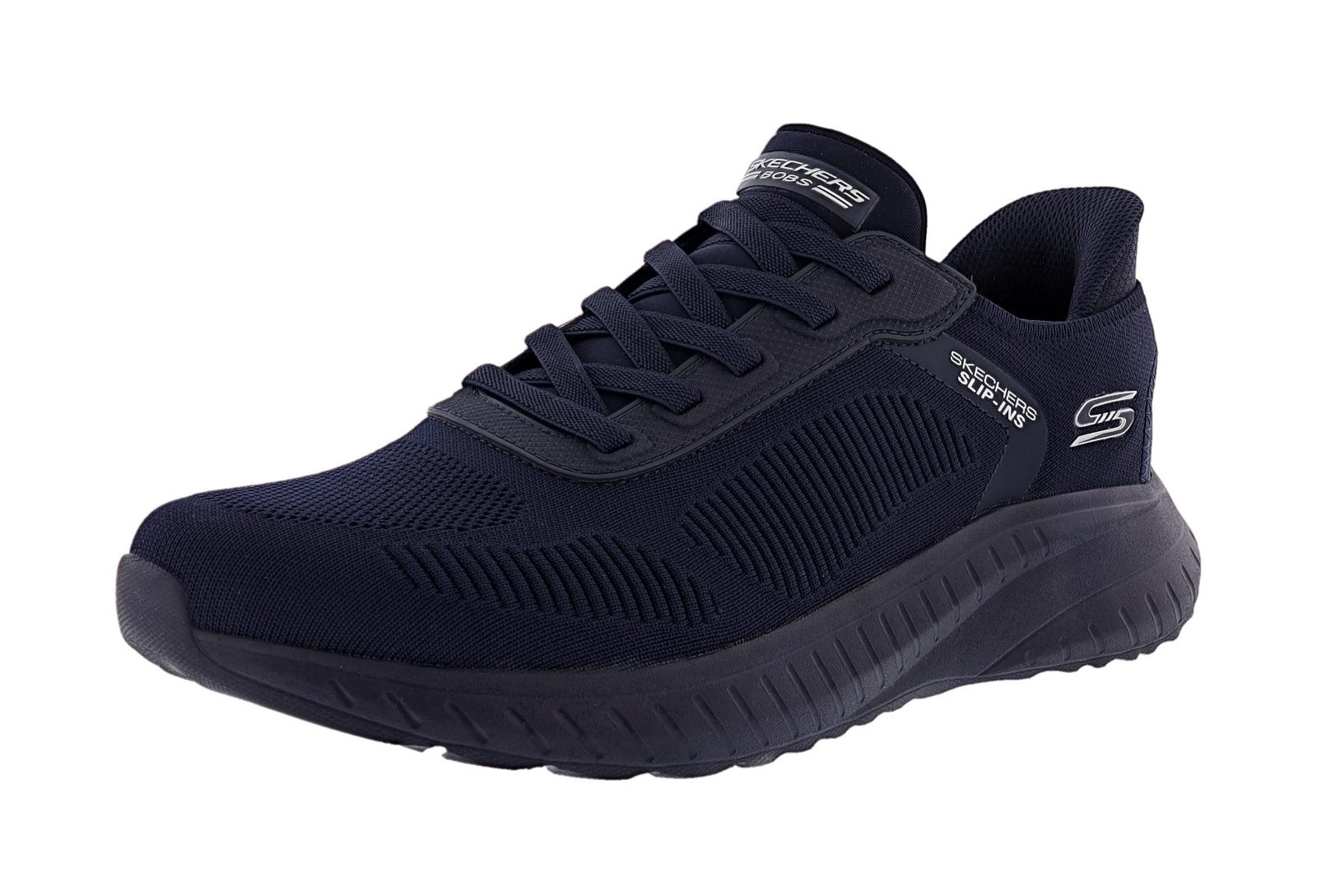 SKECHERS MEN’S SLIP-INS: BOBS SQUAD CHAOS- SOLID STEP 118312/DKNV WALKING SHOES