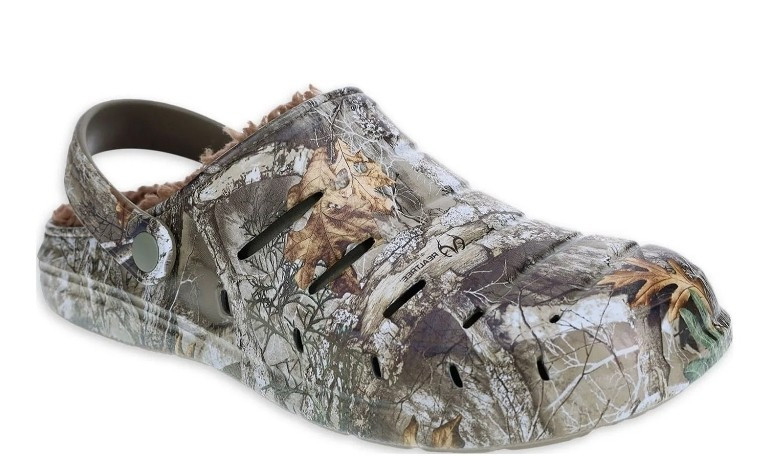 Rugged Shark Men’s Realtree Edge Camo Slip-on Lined EVA Clog Slippers Shoe: 8-13