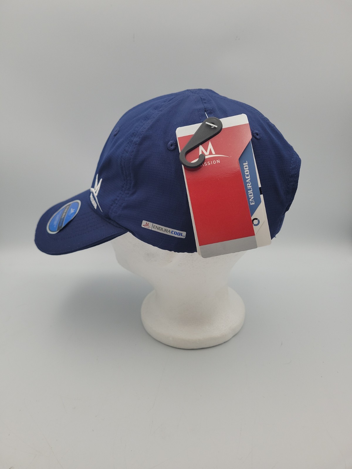 NWT MISSION EnduraCool Moisture Wicking Hat Lightweight Blue Cap Running