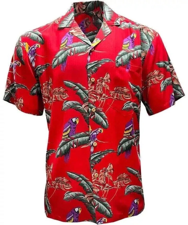 Original Magnum PI Hawaiian Shirt, Paradise Found Aloha Shirt for Men, 3D Tropic