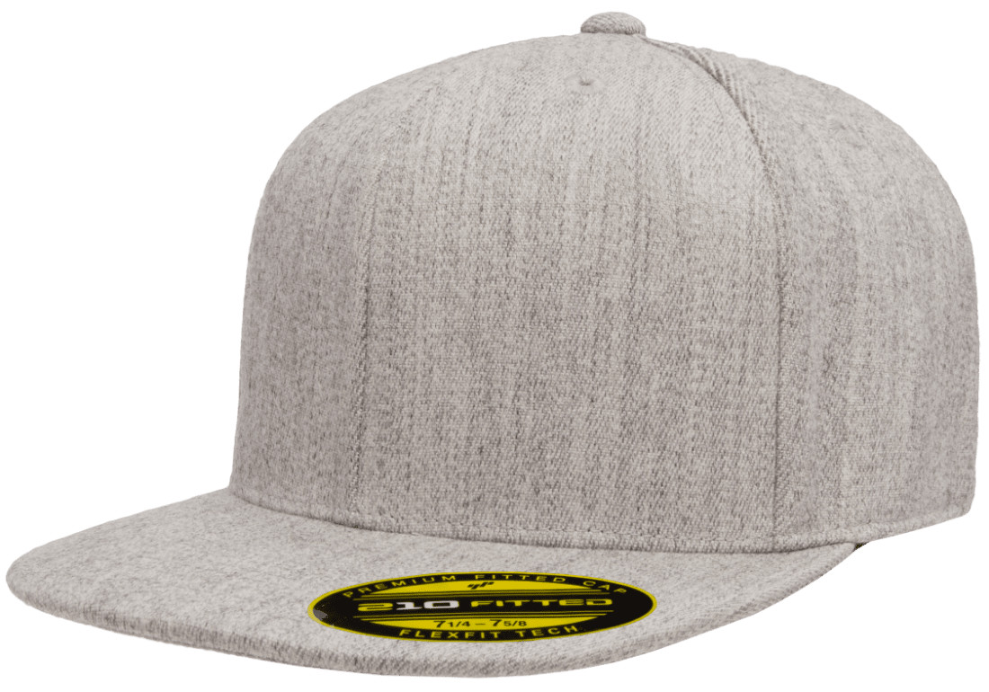 Original Flexfit Flatbill Hat Premium 6210 Fitted Baseball Cap 210 Flat Bill