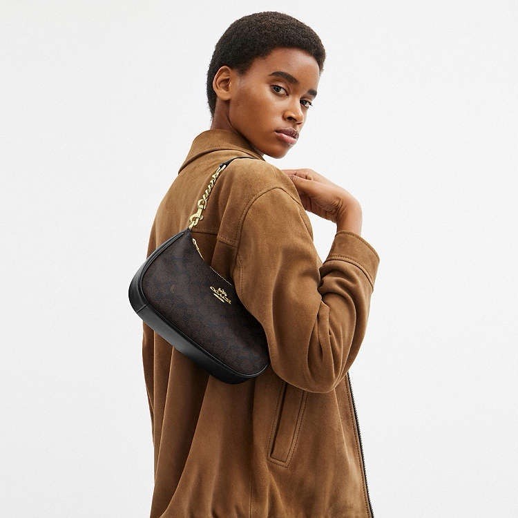 NWT Coach Teri Shoulder Bag In Signature Canvas cv933