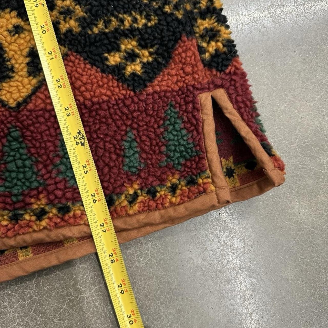Vintage L.L. Bean Signature Aztec Fleece Quarter Zip Jacket – XL