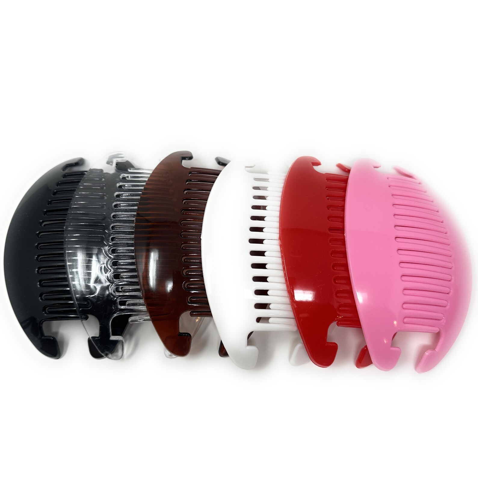6 set Jumbo Banana Comb Clip Thick Hair Riser Claw Interlocking Jaw Extra .