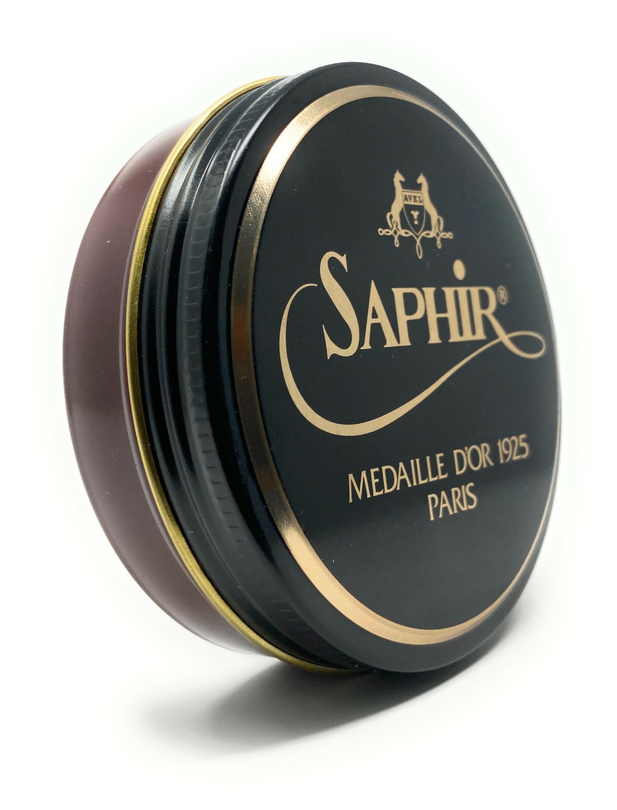 Dark Brown – Saphir Medaille d’Or Pate de Luxe Shoe Polish Wax – 50ml Tin