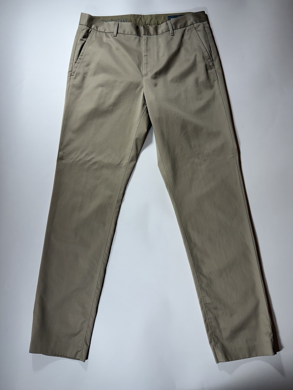 Bonobos Men’s Khaki Cotton Twill Chino Pants Athletic Fit Straight Leg 32W