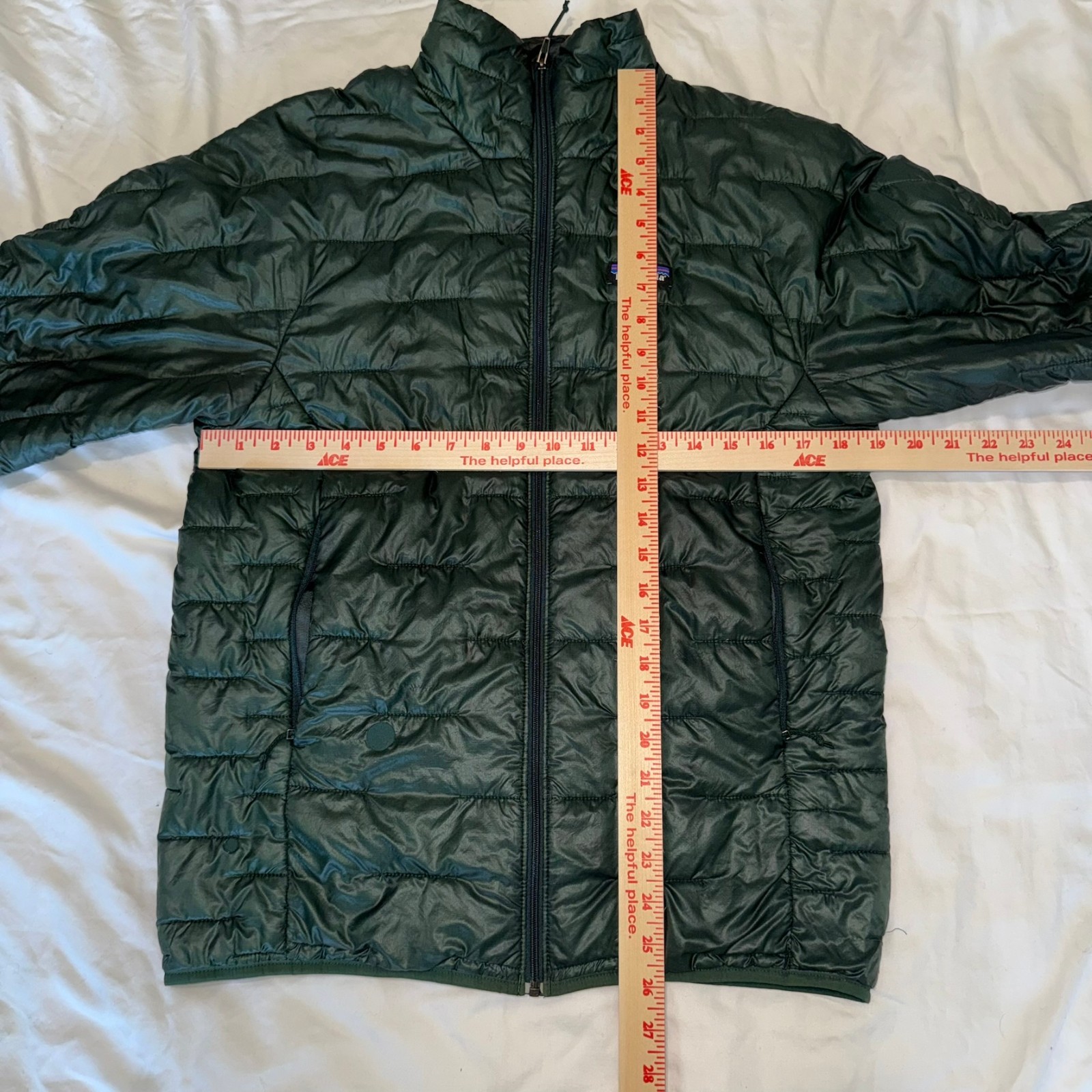Patagonia Micro Puff Ultralight Quilted Puffer Jacket Mens Small Micro Green