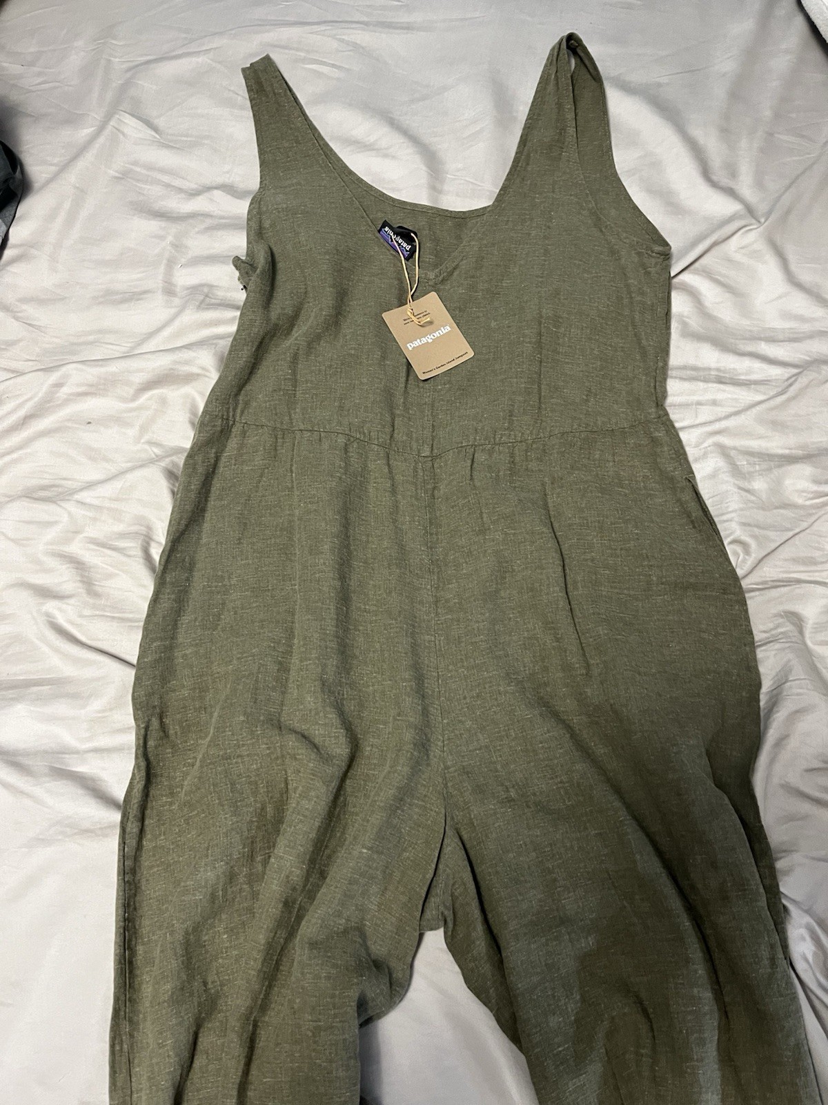 Patagonia Women’s Garden Island Jumpsuit ‘River Rock Green’ NWT $140