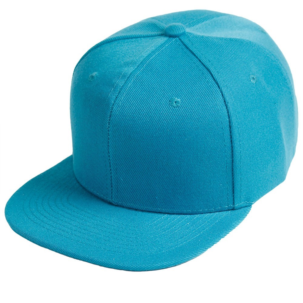 Snapback Baseball Cap Flat Bill Adjustable Blank Plain Solid Structured Hat