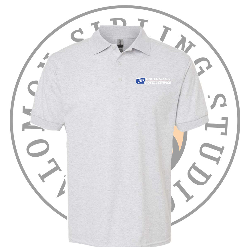 New postal Polo DryBlend Jersey Polo Embroidery Logo Pocket Size Rural Carrier
