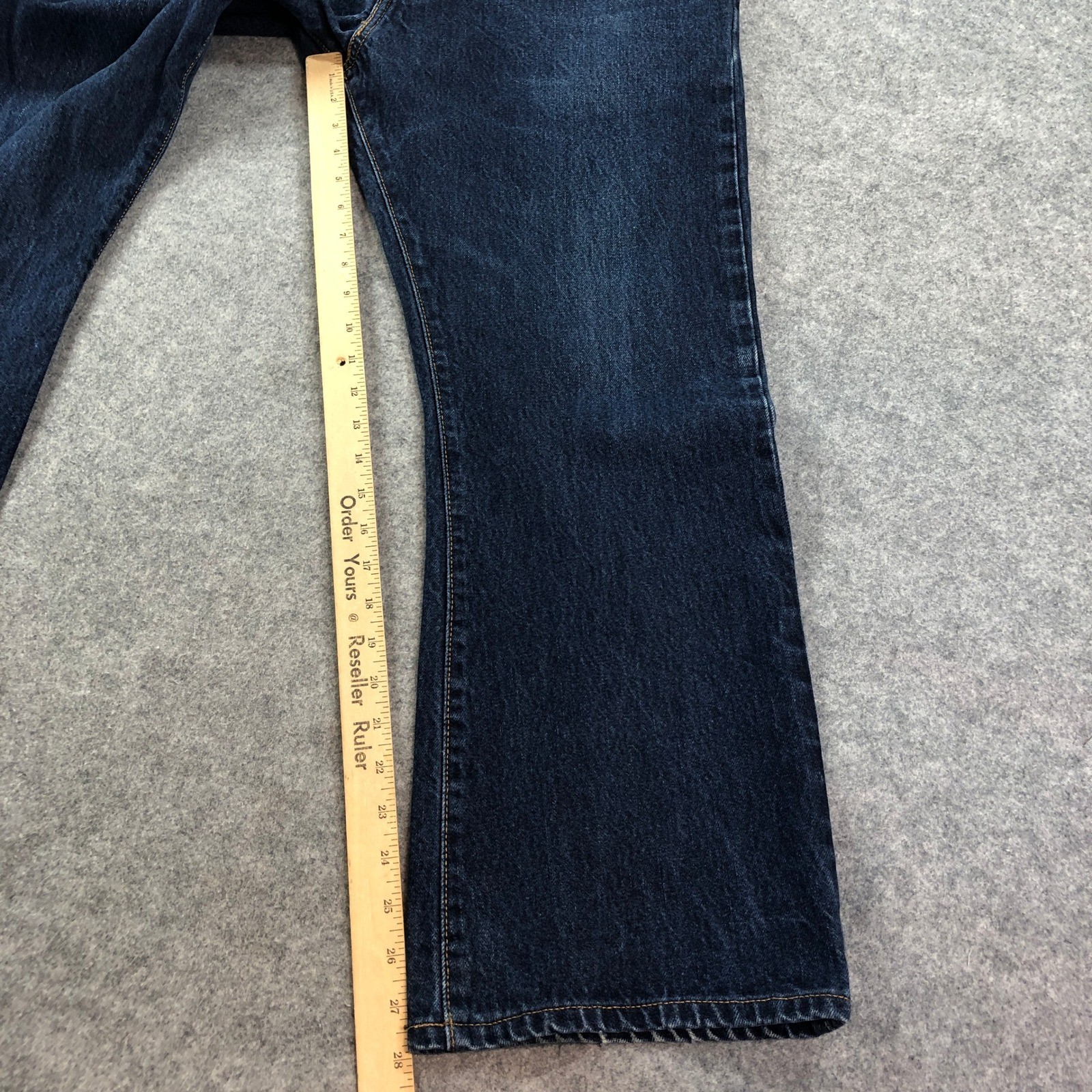 Levis 517 Mens Jeans 34×29 (fits 34×28) Bootcut Blue Dark Wash Mid Rise Denim
