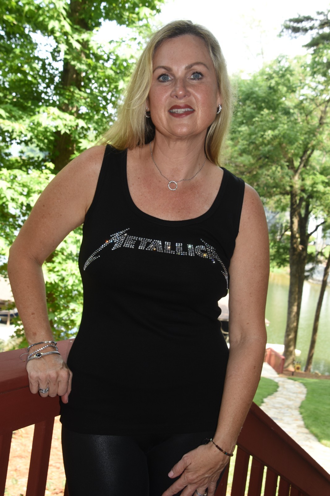 Metallica rhinestone bling shirt or tank XS S M L XL XXL 1X 2X 3X 4X 5X clear