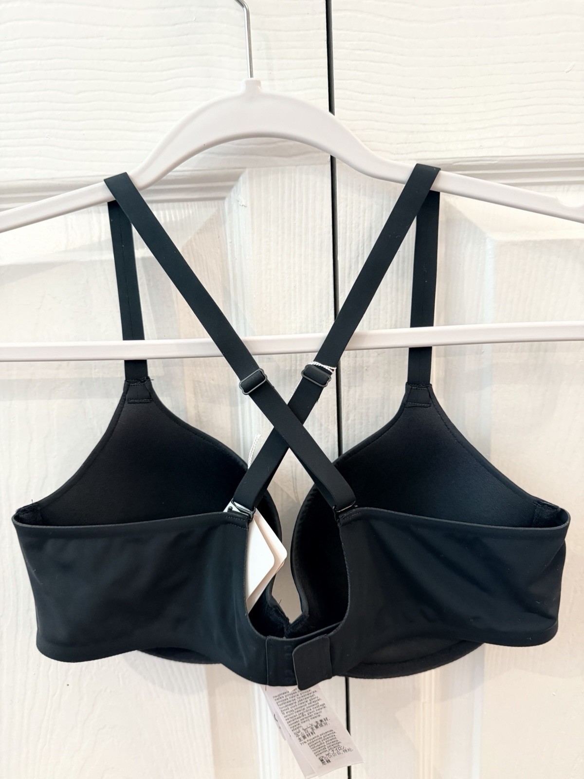 $165 Wolford Pure Cup Bra Black Underwire Seamless Comfort Molded Convertible