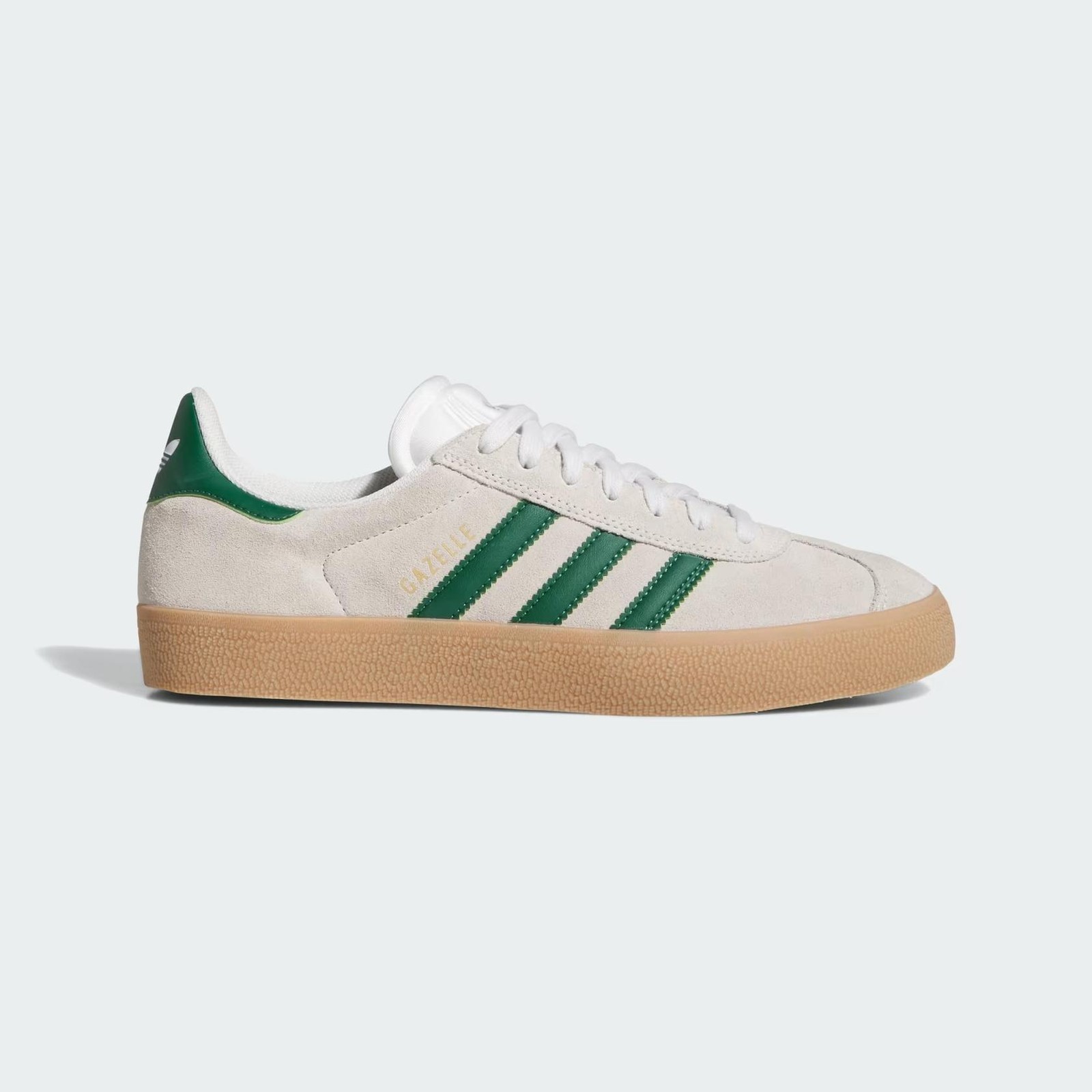adidas Gazelle Adv Men’s Skate, Crystal White / Gum, / Green, JP5858