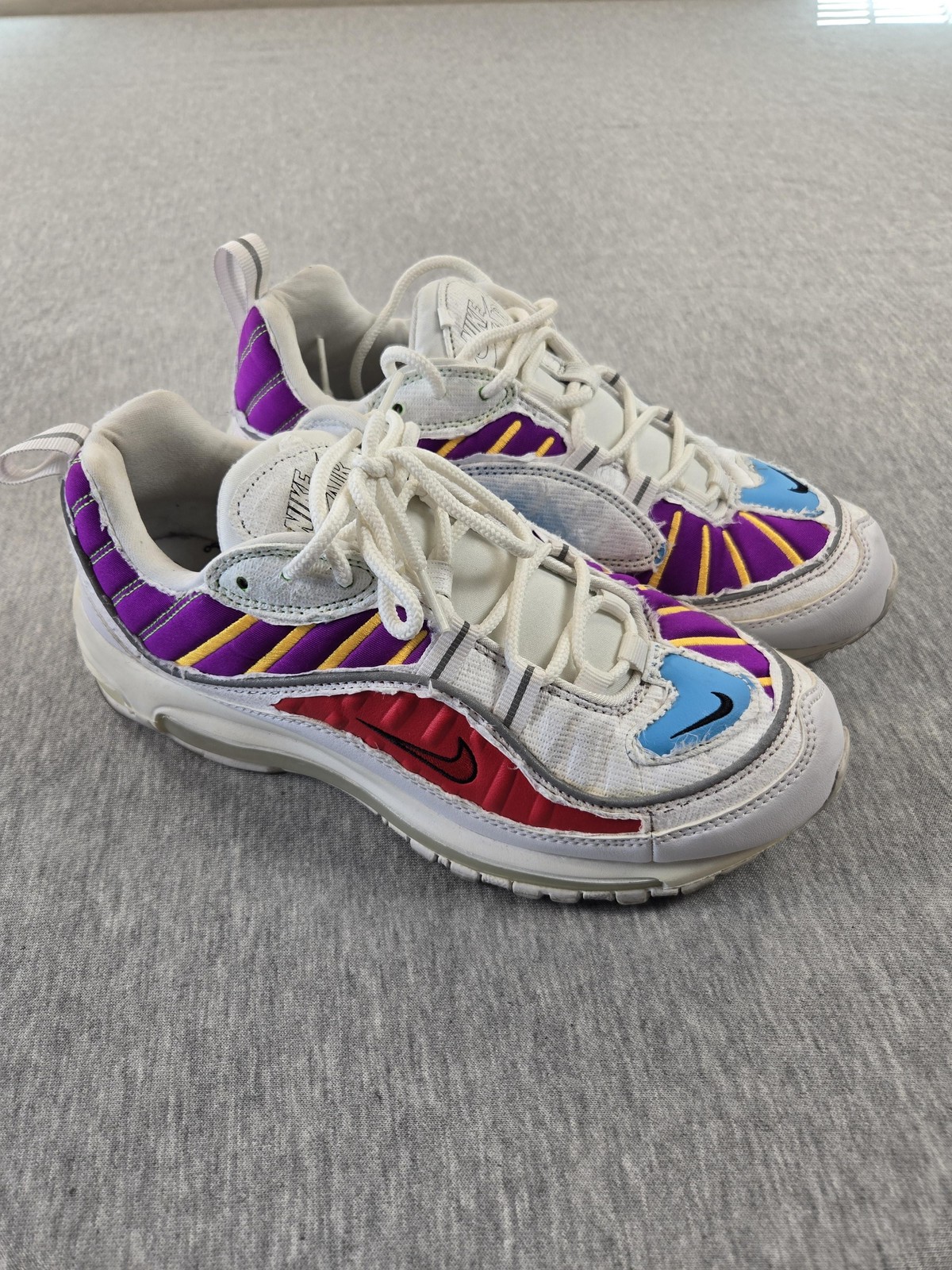Retro Nike Air Max 98 LX Cut Tear Away White Multi Women’s 9