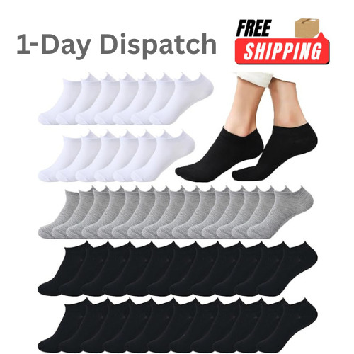 Looknniy 20 Pairs Low Cut Ankle Socks Women No Show Breathable Athletic