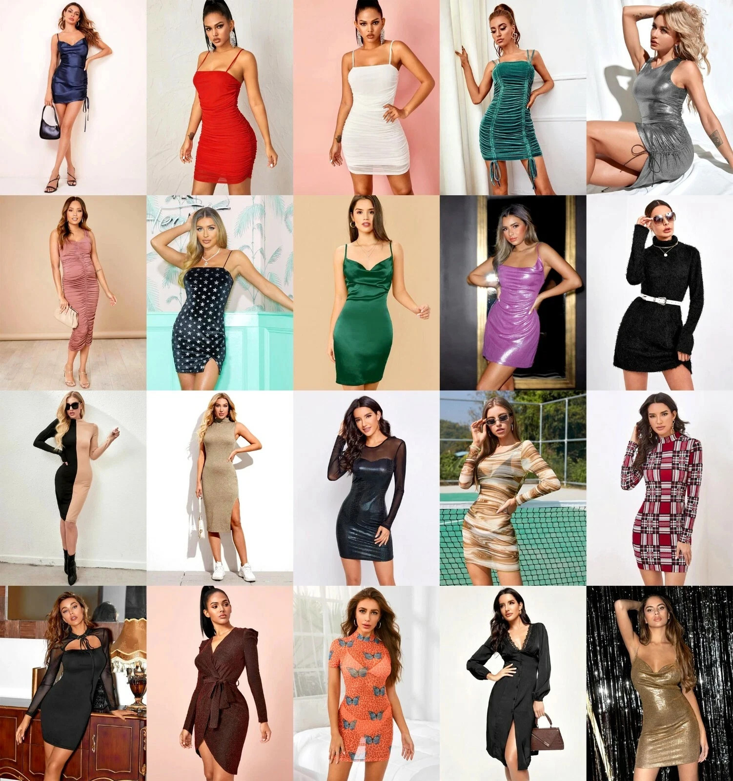 Lots 10 & 50 Pcs Wholesale Women Clothing Dresses Tops Bottoms S M L XL 2X