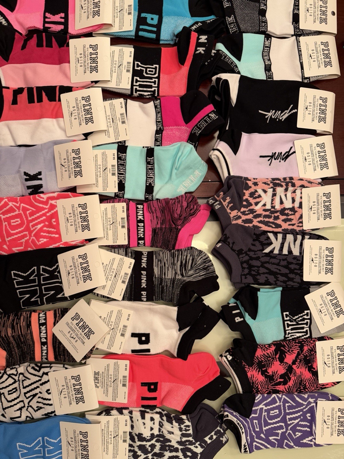 Victoria Secret Pink No Show Socks 10 Pairs YOU PICK YOUR COLORS New with Tags
