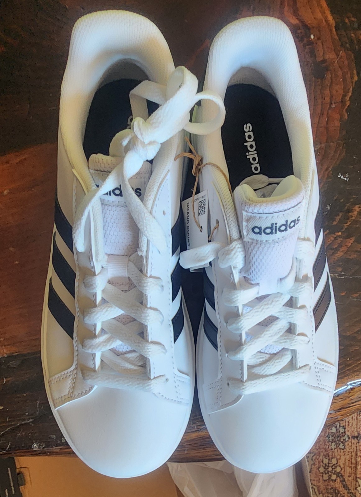 adidas Grand Court 2.0 K Unisex Kids Low Top White/Black US 4 GW6511