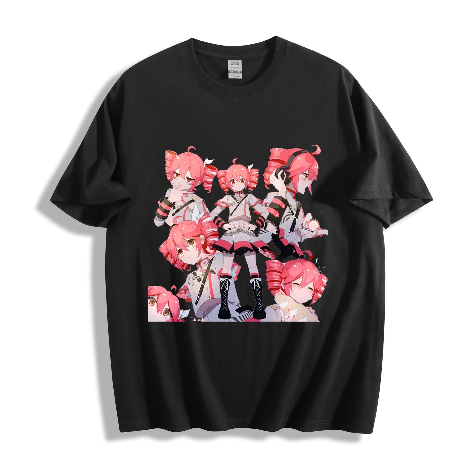 Kasane Teto Group Performance T-Shirt – Chibi Squad Stage Design Unisex Tee