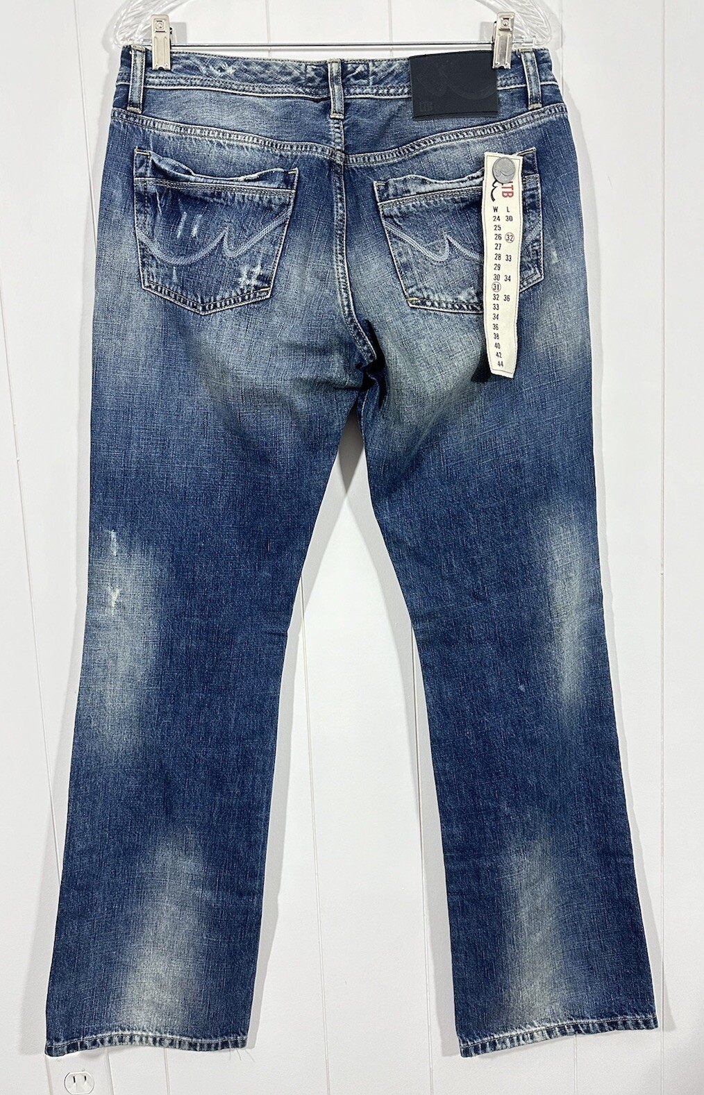 NWT LTB 1948 Women’s Bootcut Low Rise Distressed Denim Cottton Jeans Size 31×32