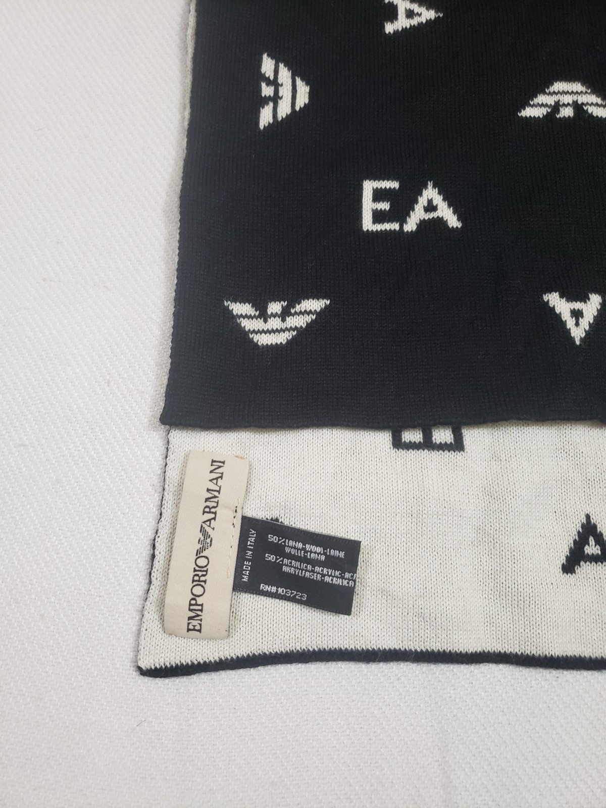EMPORIO ARMANI RN#103723 Muffler Scarf Wool