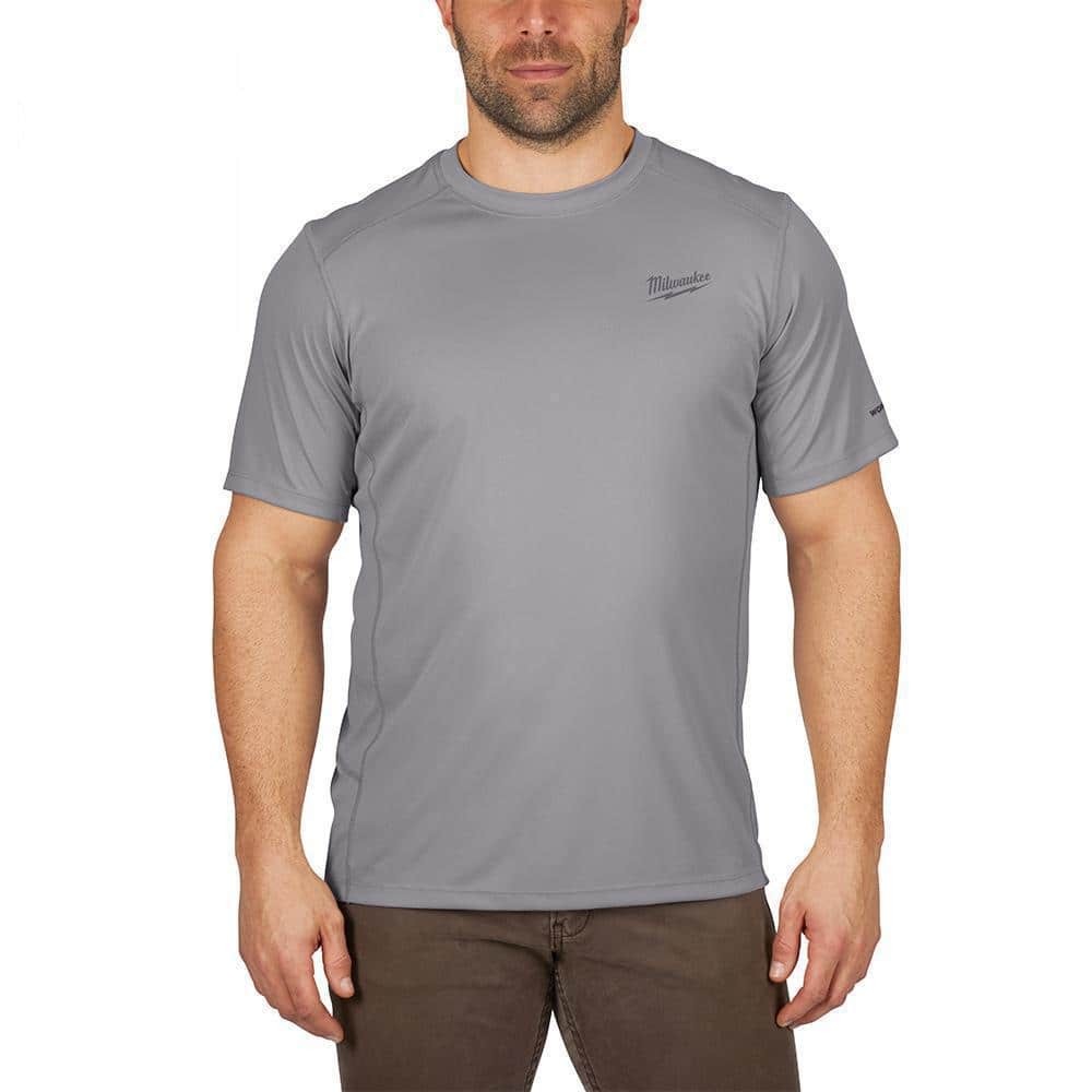 Milwaukee Gen II Men’s Work Skin Extra Large Gray Short-Sleeve T-Shirt