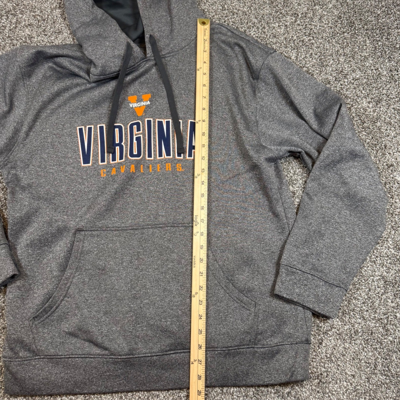 Virginia Cavaliers Champion Gray Hoodie Men’s Large College Pullover