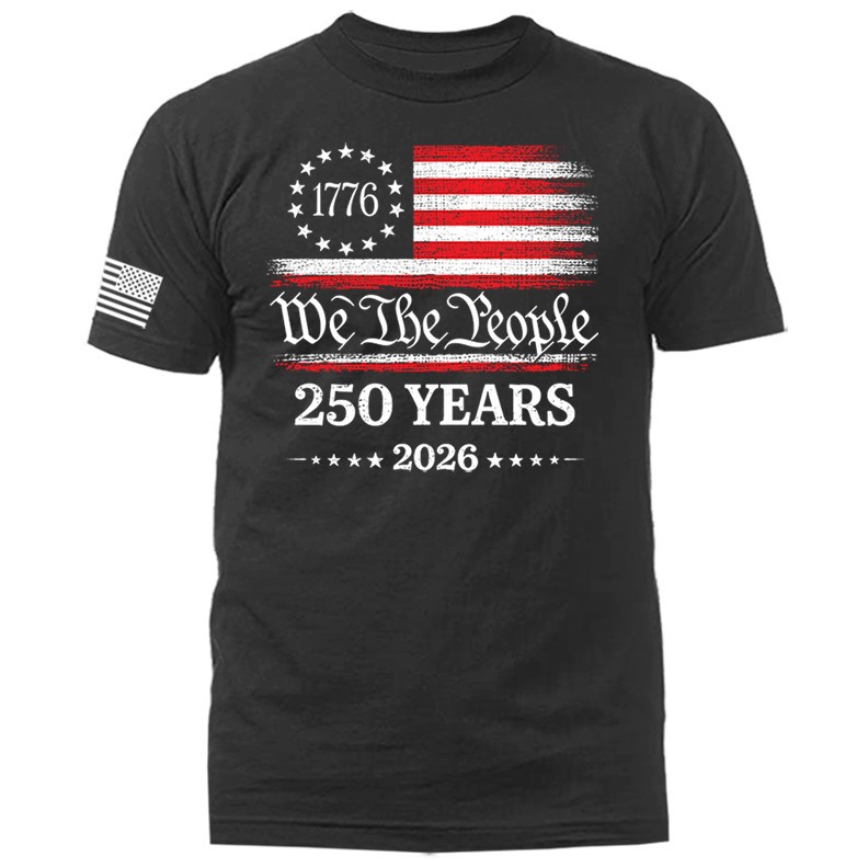 250 Years of American Independence Day US Flag 4th of July Patriotic T-shirt