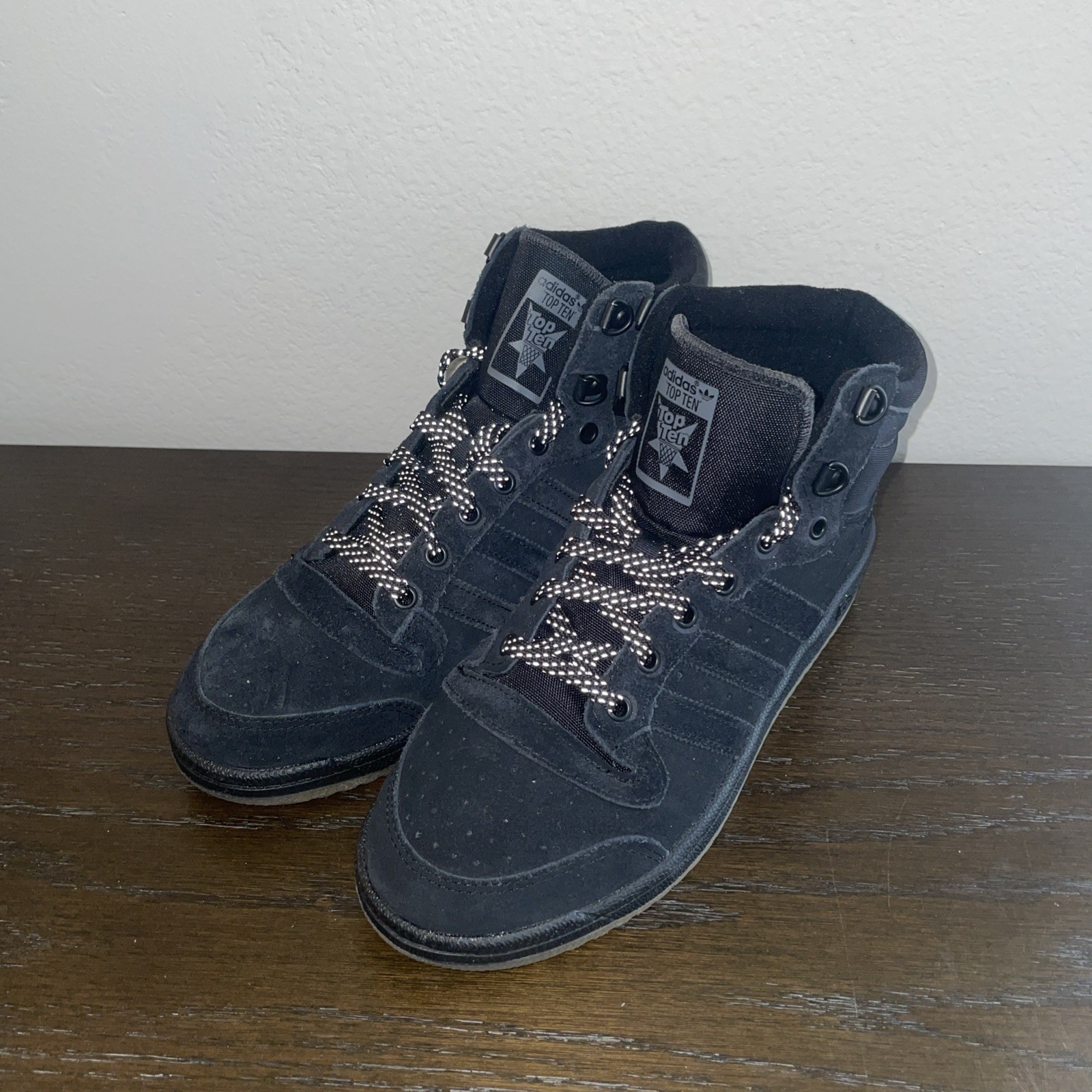 NEW Adidas Originals Top Ten High FV4924 Black Gum Men’s Size 7 Retro ^^