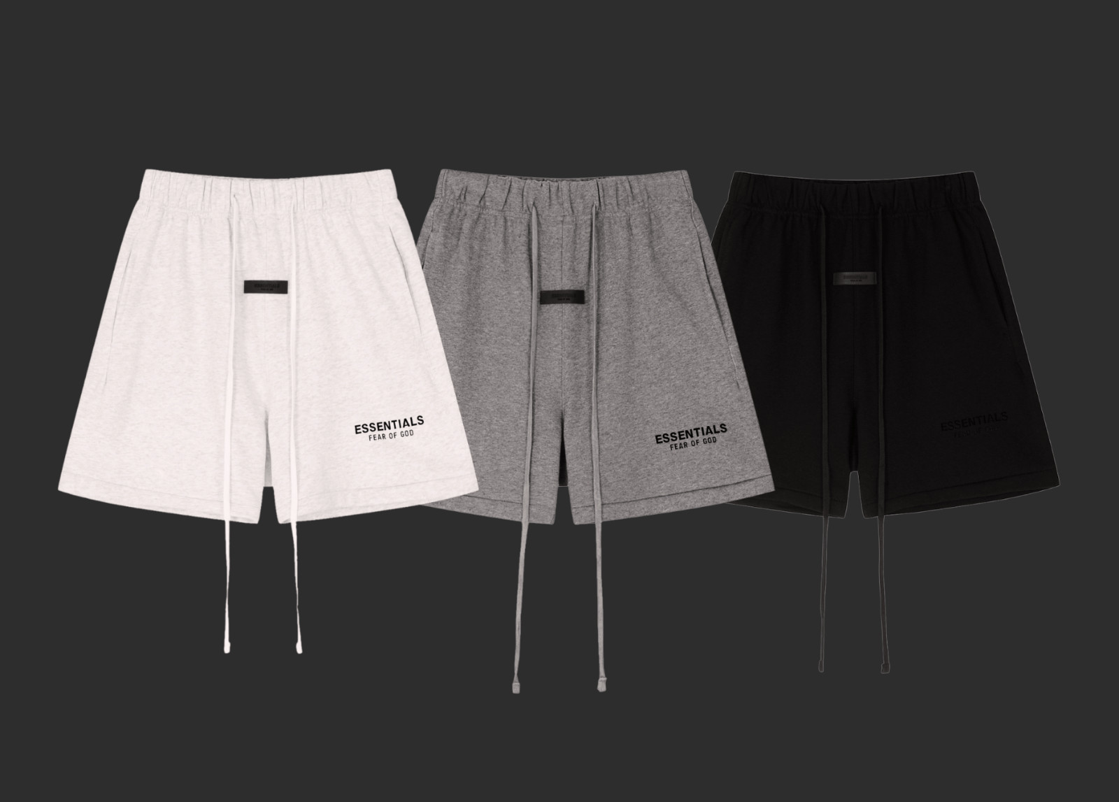 Essential FOD Shorts(SS22) | All Sizes XS-XL | BLACK/LIGHT GREY/DARK GREY)✅