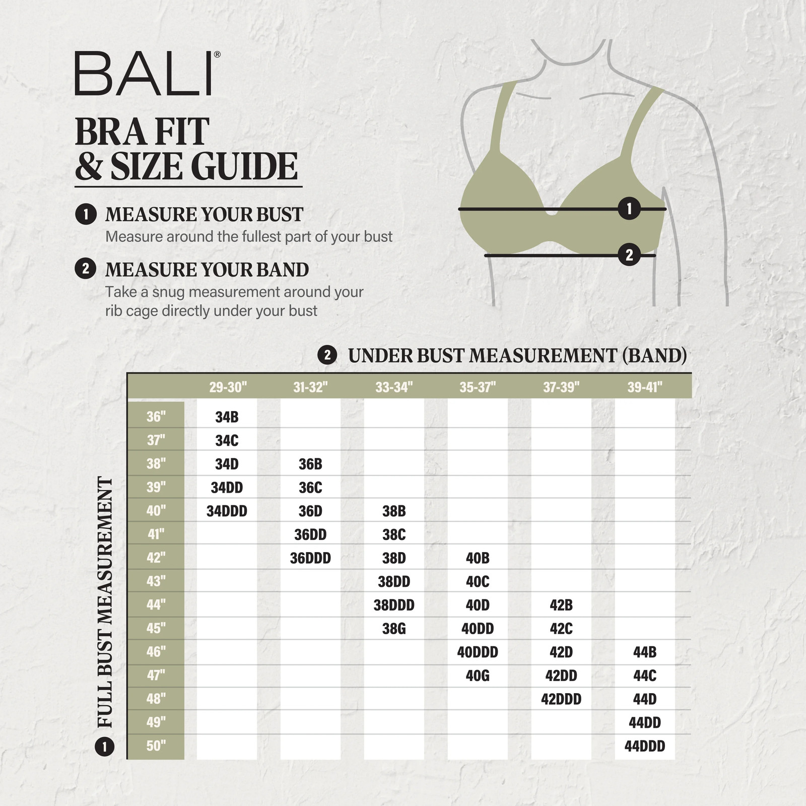 Bali Underwire Bra Flower Full Coverage Comfort Figure Floral U Back Womens 0180
