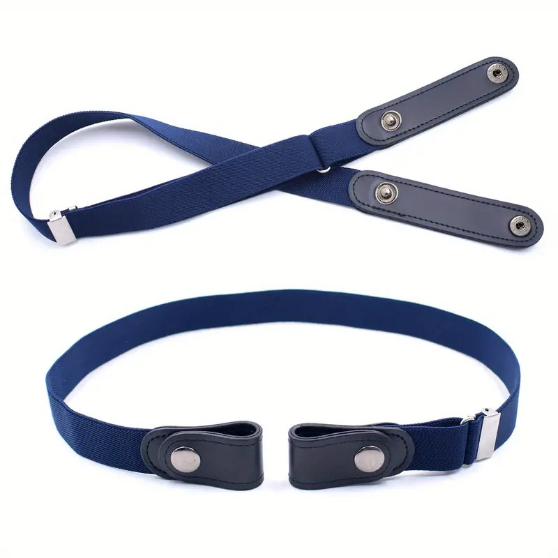 Men Women Buckle-free Elastic Invisible Waist Belt for Jeans No Bulge Hassle