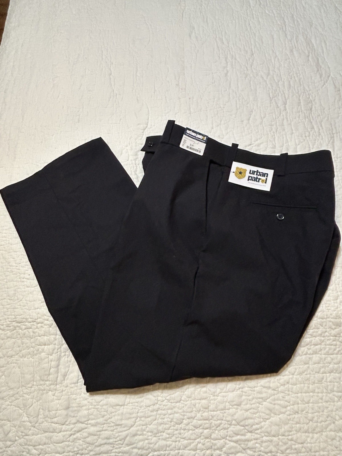 Urban Patrol Security Pants Mens 46×29 Navy Blue Cargo New Rip Stop Stretch