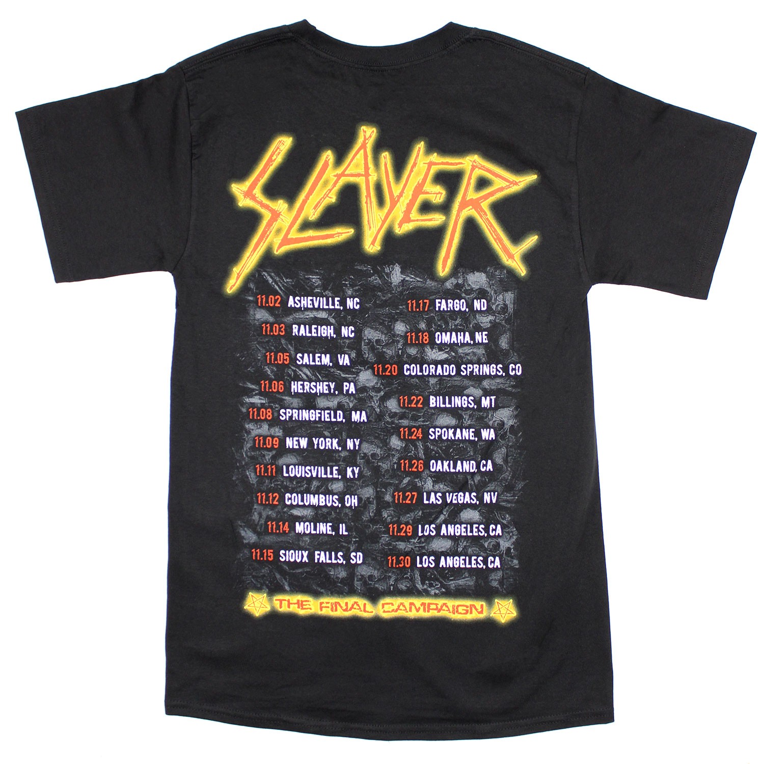 Men’s Slayer The Final Campaign T-shirt Small black