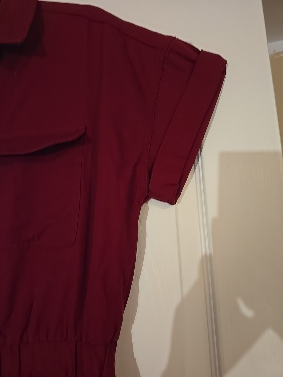 NWT Universal Thread Burgandy Red Cotton 1pc Womans Jumpsuit 2,4,6,8,10,12,14,16