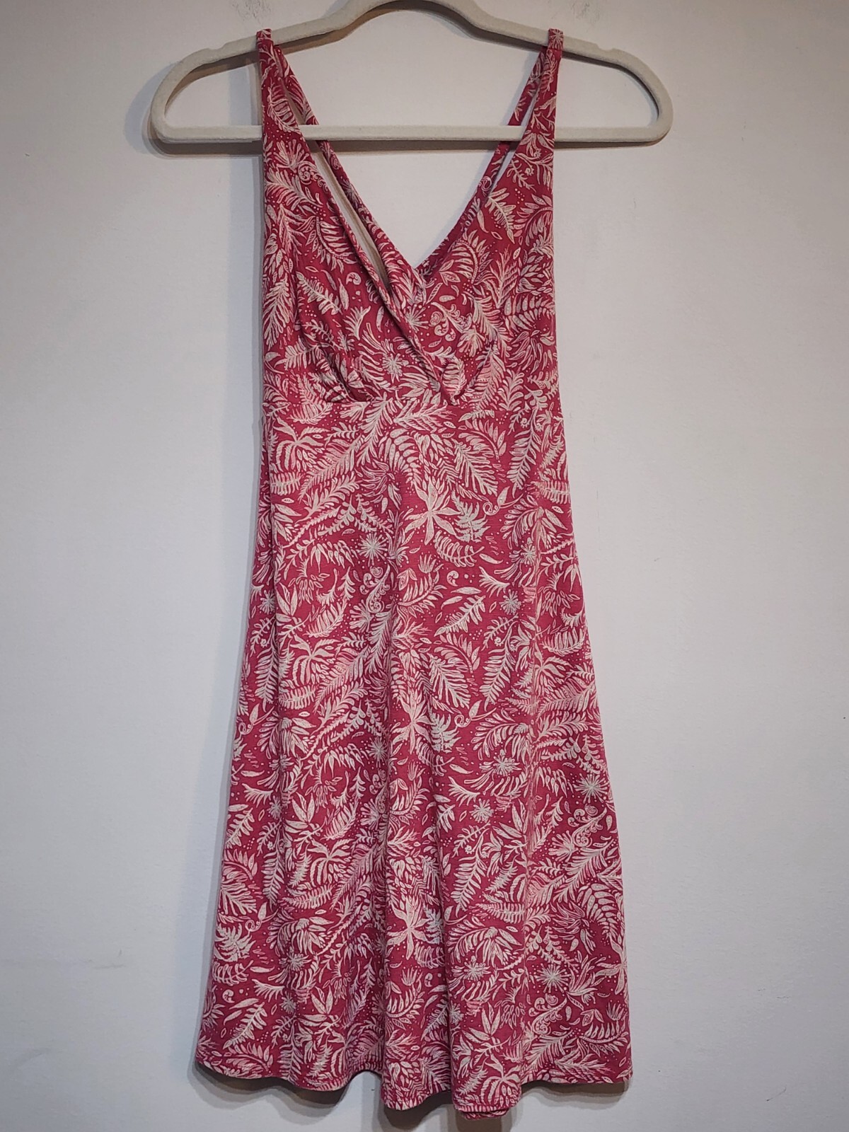 Patagonia Dress Amber Dawn It’s a Forest Reef Pink Size Small Organic Cotton
