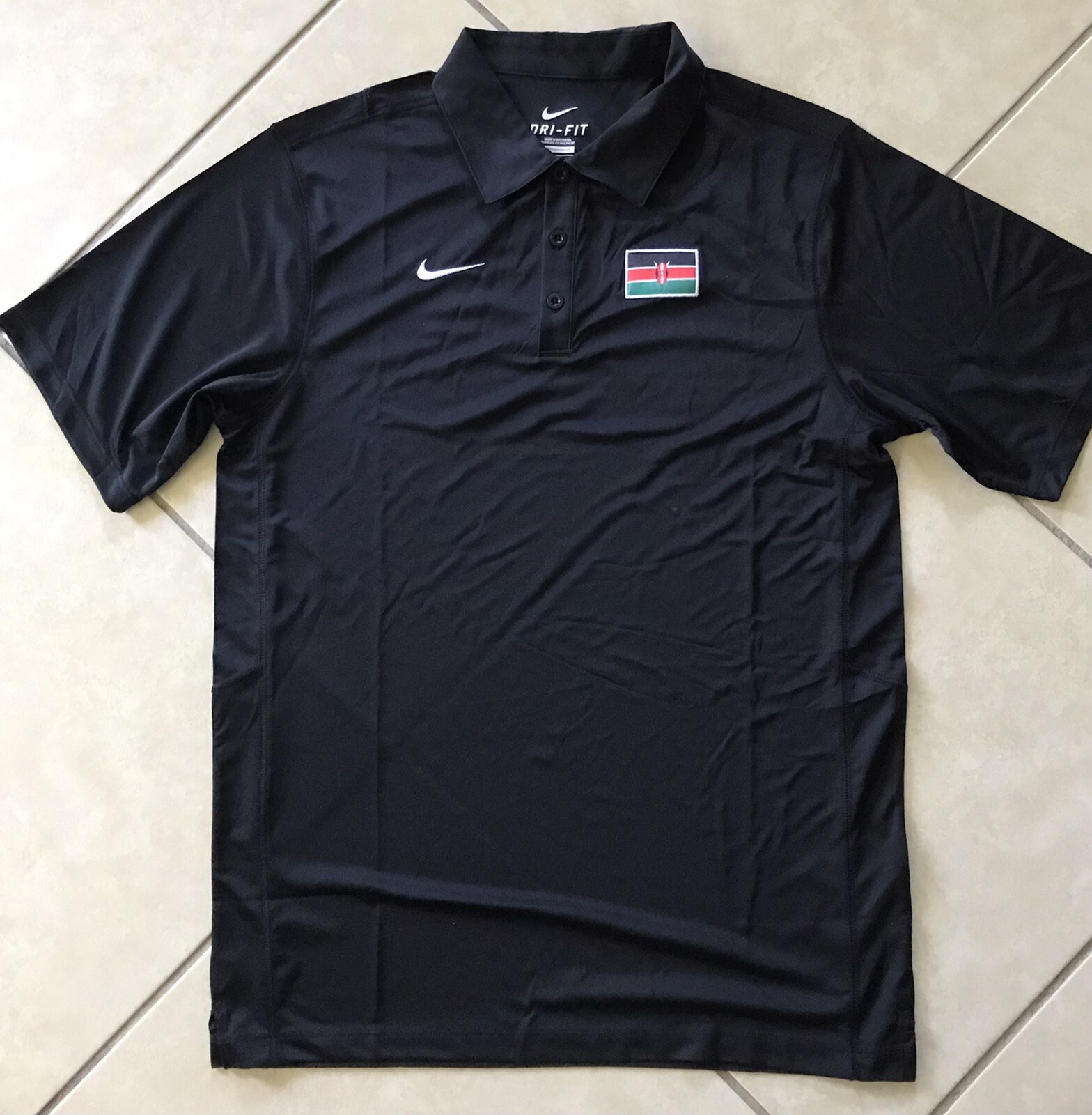 NIKE KENYA LEGEND Polo Olympic Team Polo SHIRT 997857-010 TEAM ISSUE EXCLUSIVE S