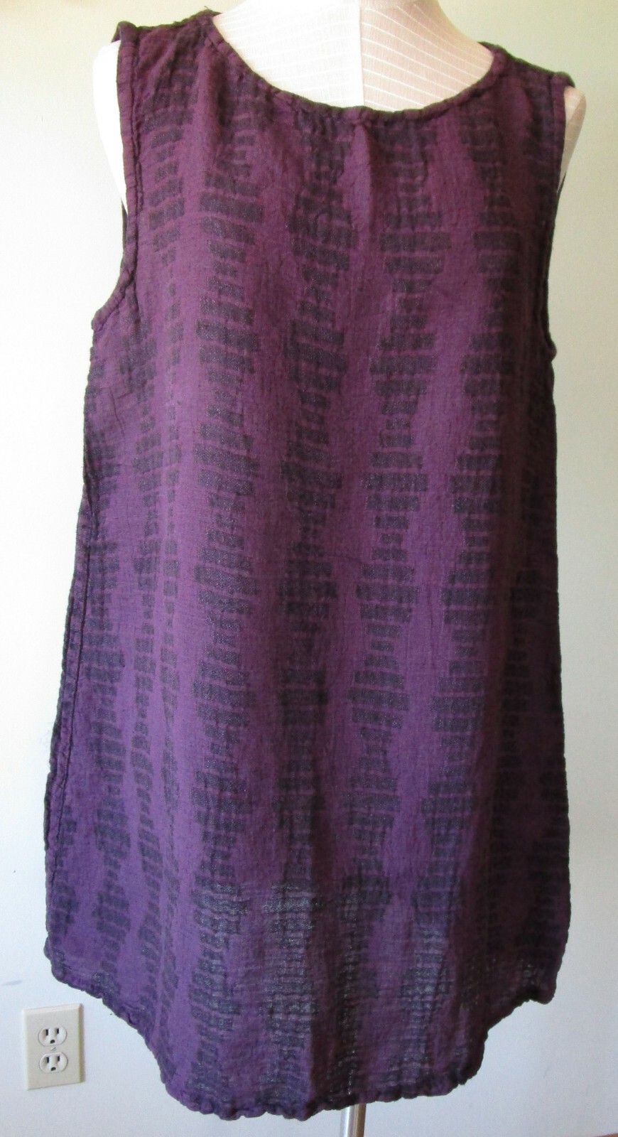 FLAX Designs Layer Tunic NWT Linen Cotton Blend M Traveler Collection