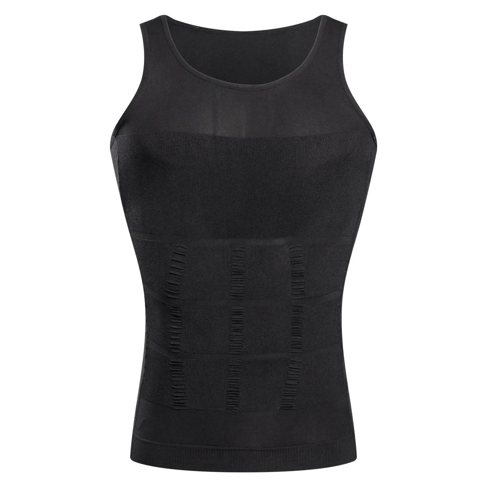 Men Body Shaper Slimming Tummy Vest Thermal Compression Shirt Tank Top Shapewear