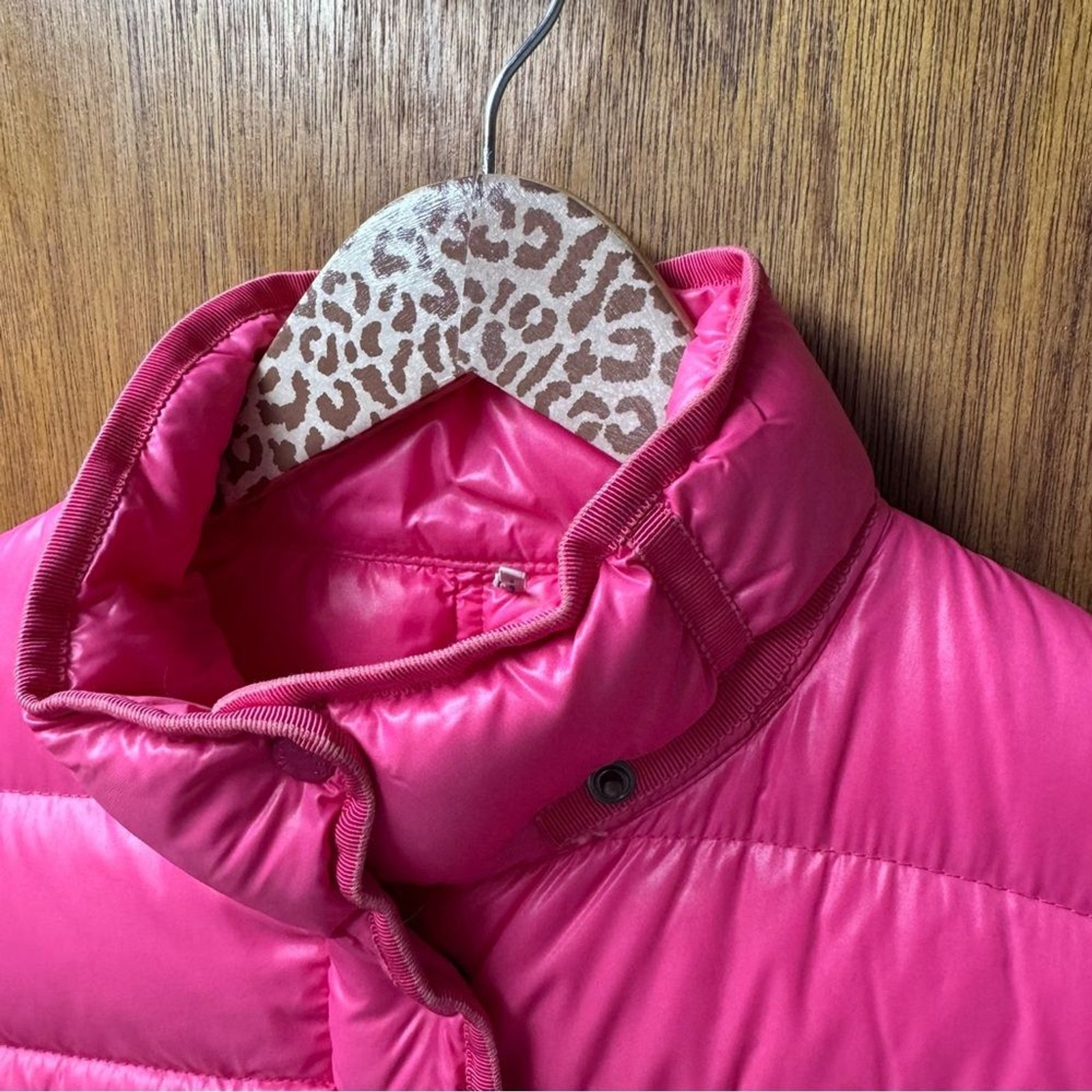 Moncler Kids Armoise Giubotto Down Winter Coat Designer Jacket Hot Pink 14