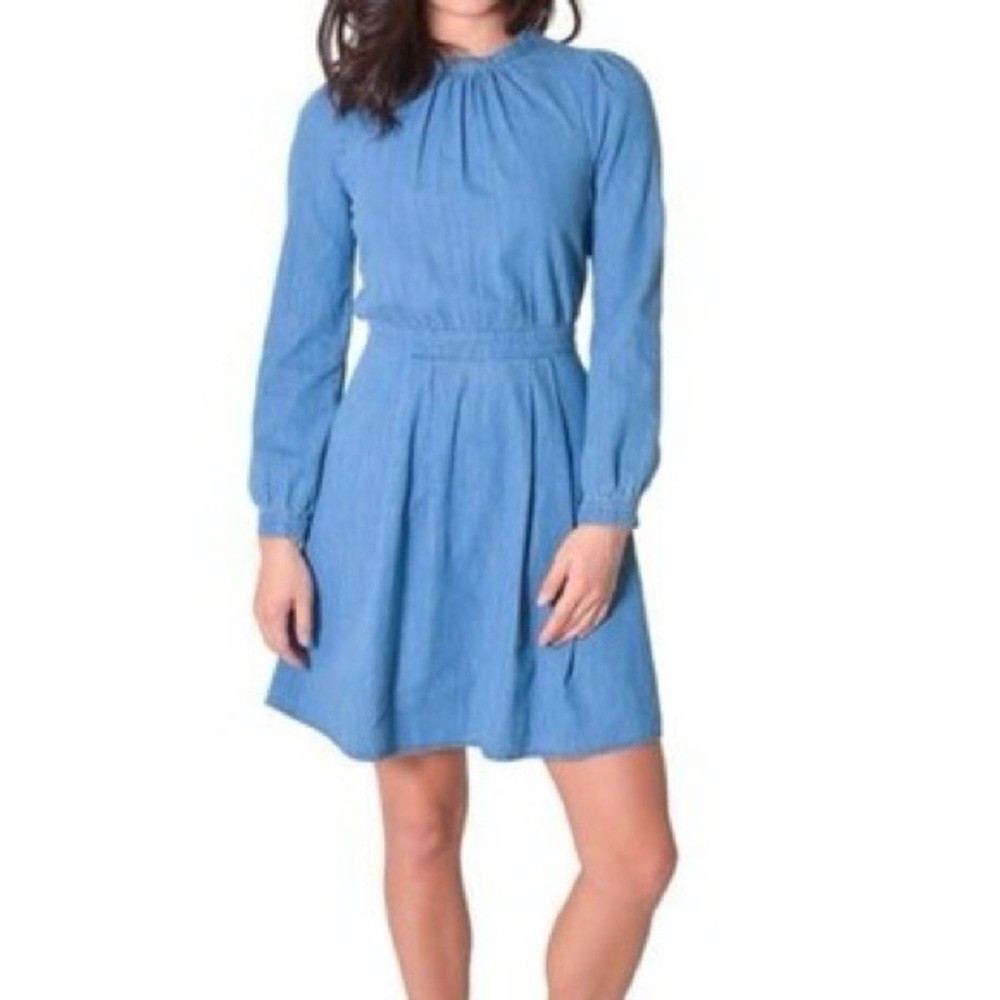 & Other Stories Long Sleeve Denim Dress (6)