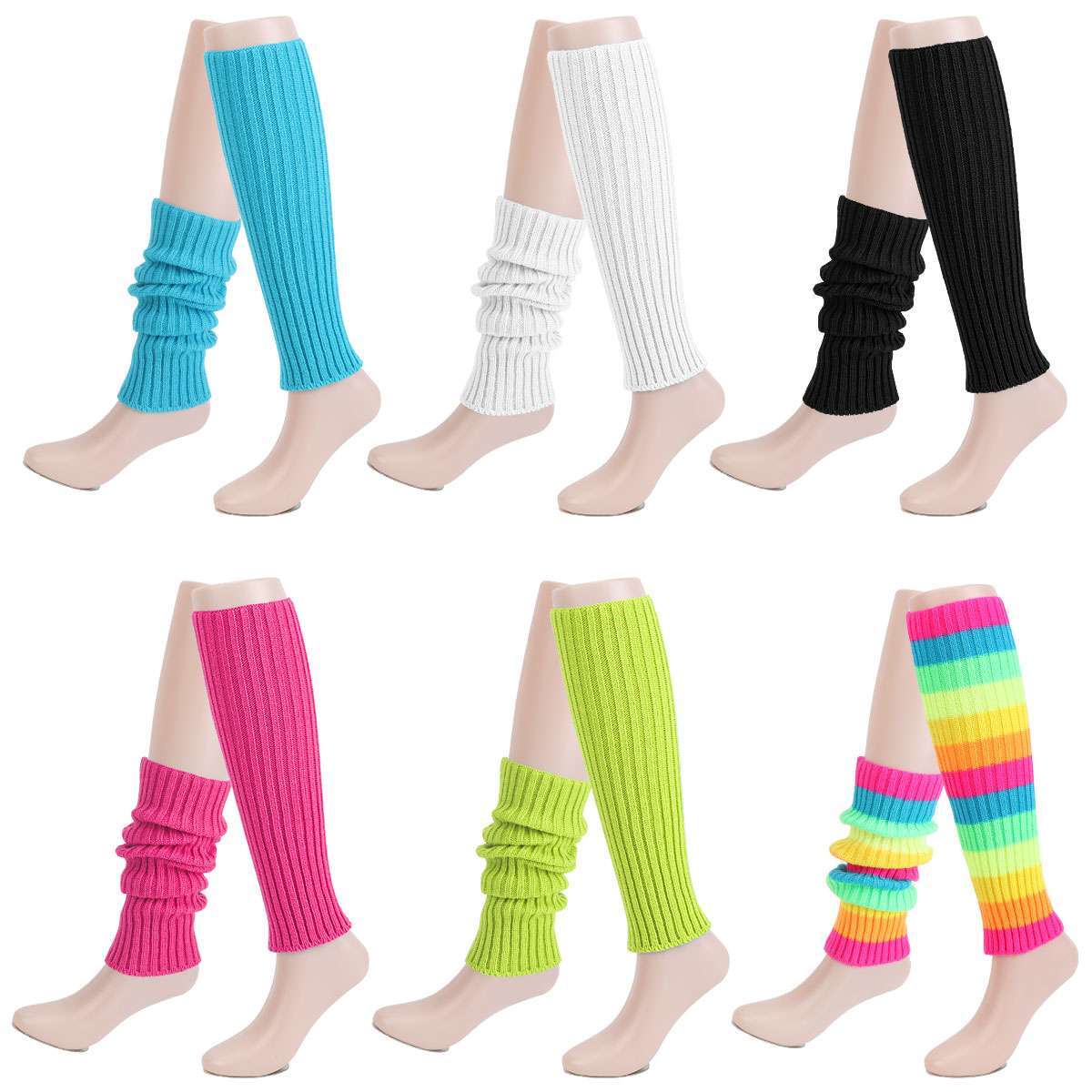 Winter Warm Knit Crochet Knee Leg Warmers Legging Boot Socks Foot Cover US