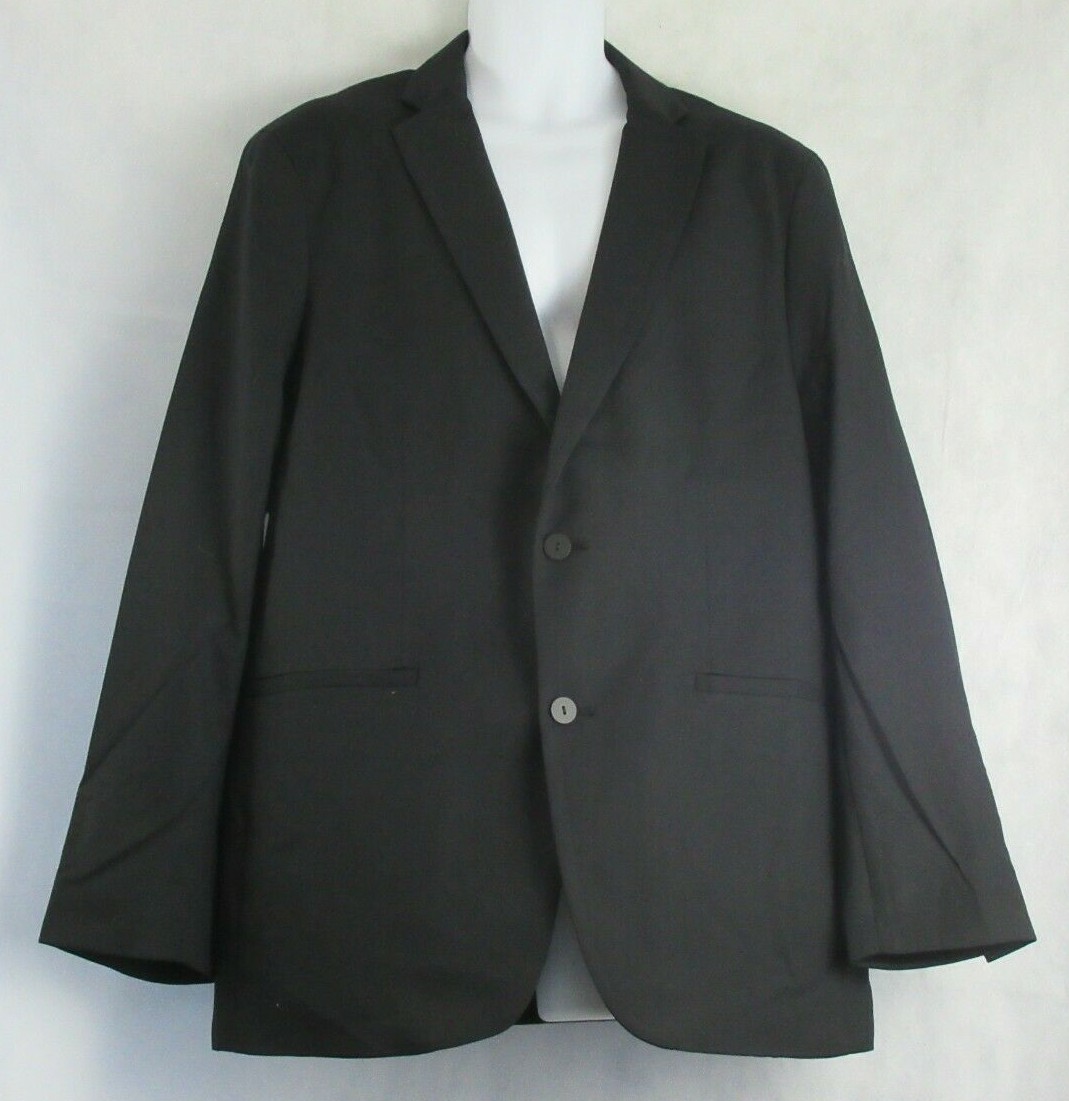 Alfani Men’s Textured-Pattern Regular-Length Sport Coat, Deep Black