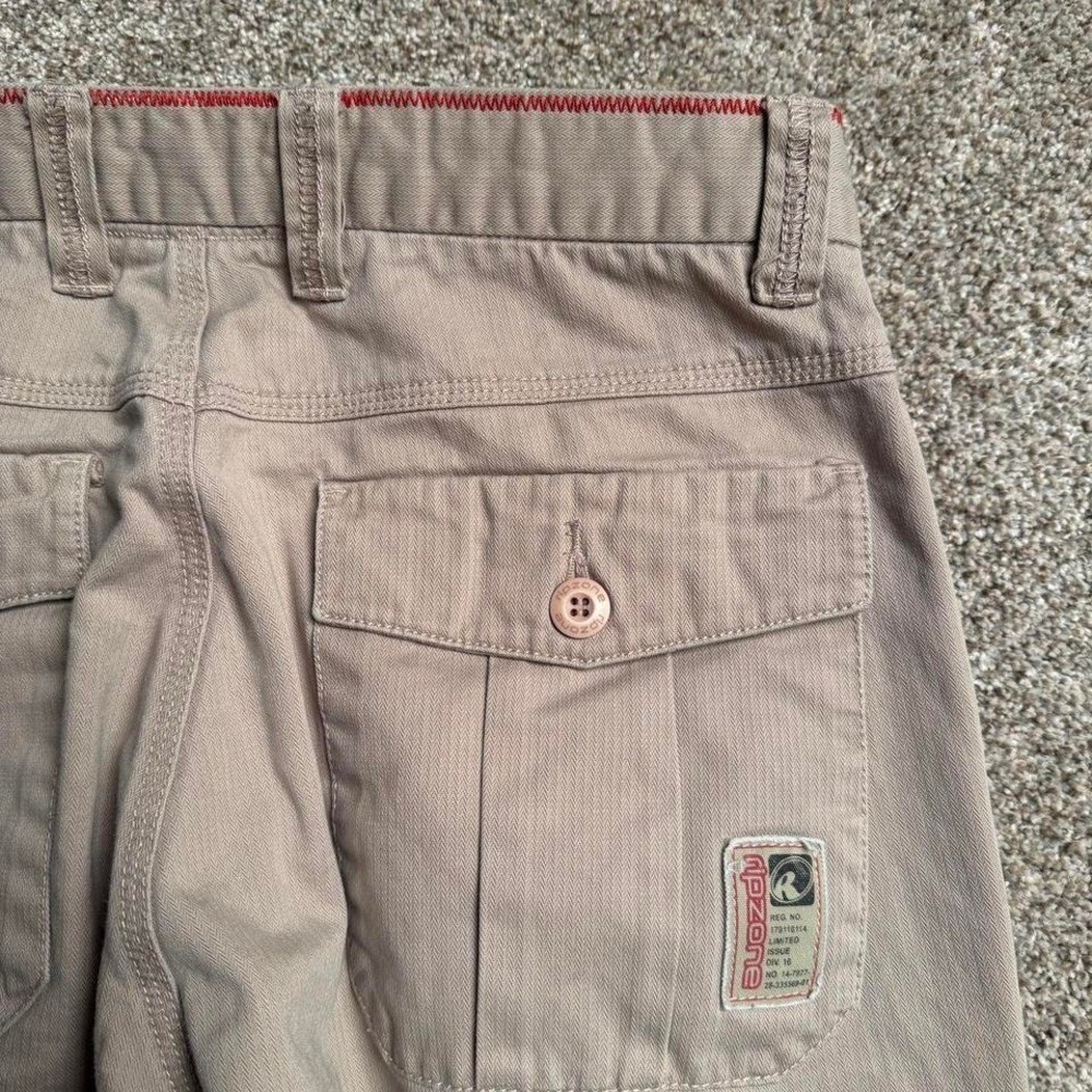 TAN RIPZONE “ZIG ZAG” HBT STRAIGHT LEG TROUSERS