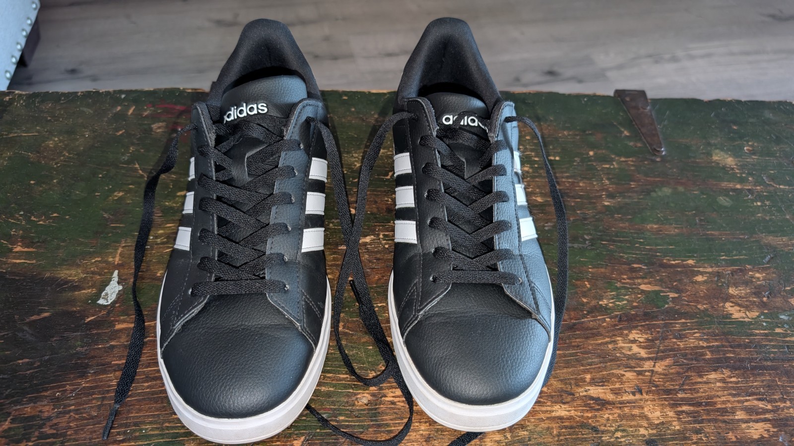 Size 12.5 Mens – Adidas Grand Court 2.0 Black White