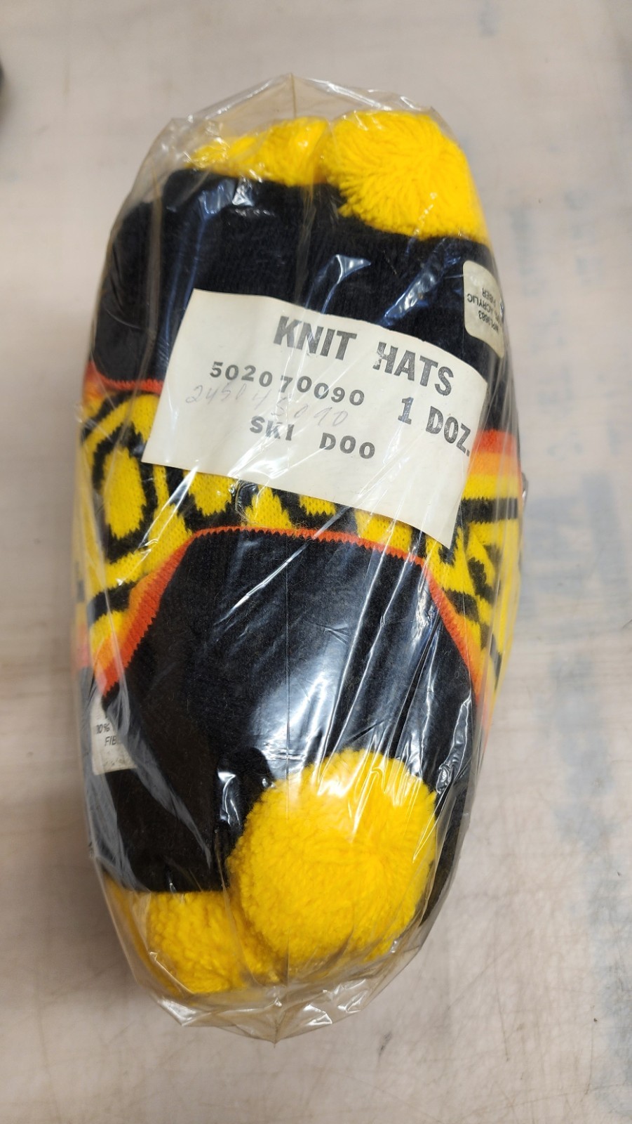 Vintage Ski-doo taboggans, winter hats, unopened pack of 12 with tags